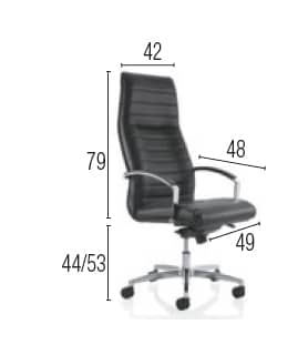 Manhattan / Fauteuil de direction en cuir