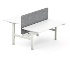 Axel / Bureau double réglable en hauteur L160 cm