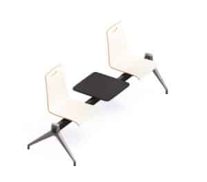 Evasion / Chaises sur poutre 2 places avec tablette