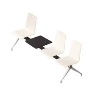 Evasion / Chaises sur poutre 3 places avec tablette