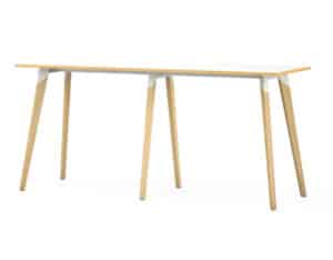Evasion / Table haute rectangulaire L240 x P80 cm Blanc