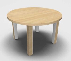 Kara / Table ronde de réunion ø120 cm Chêne clair