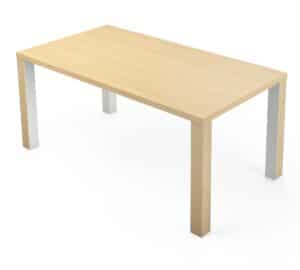 Kara / Table rectangulaire de réunion L200 x P90 cm Chêne clair