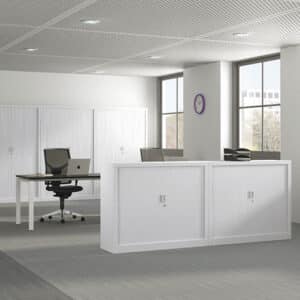 Navert / Armoire à rideaux H100 x L100 cm moyenne Blanc