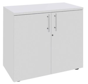 Pro / Armoire basse 2 portes H72 x L80 x P47 cm Blanc perle