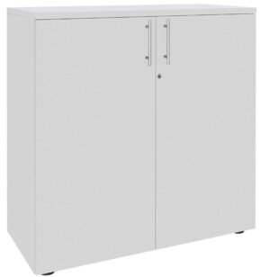 Pro / Armoire mi haute 2 portes H102 x L80 x P45 cm Blanc perle
