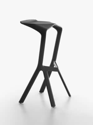 Miura / Tabouret haut Noir