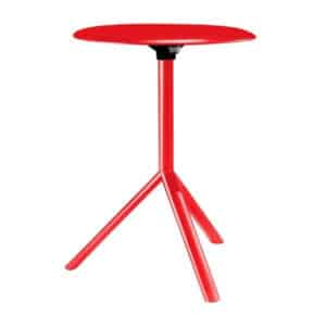 Miura / Table d'appoint ronde Ø 60 cm rabattable Métal Rouge
