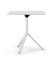 Miura / Table Carrée 70 x 70 cm rabattable Blanc