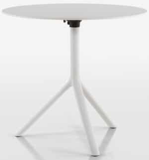Miura / Table ronde Ø 70 cm rabattable Hpl Blanc
