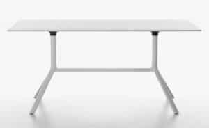 Miura / Table réunion L160 x P80 cm rabattable Hpl Blanc