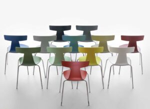 Remo plastic / Chaise visiteur Noir