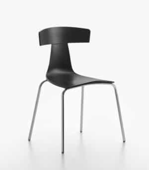 Remo plastic / Chaise visiteur Noir