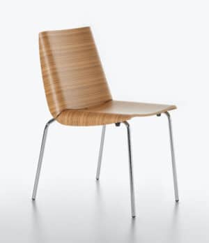 Millefoglie / Chaise en bois design  Zebrano