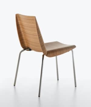 Millefoglie / Chaise en bois design  Zebrano