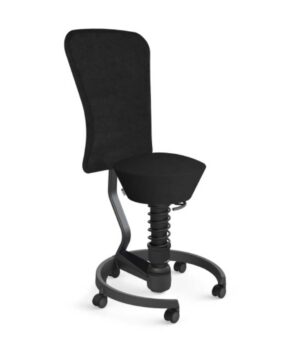 Aeris Swopper work / Tabouret ergonomique à roulettes et dossier