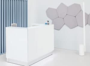 Bazalto Mdd / Panneau acoustique mural hexagonal L65 x P55 cm