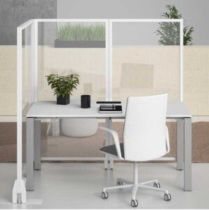 Kubick glass / Cloison de séparation en verre transparent H162 cm