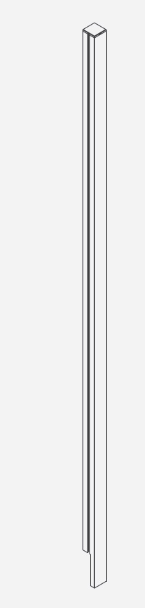 Kubick glass / Connecteur pour 2 cloisons