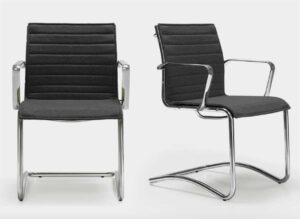 Season Slim / Fauteuil visiteur en cuir