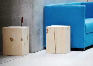 Block / Pouf en bois