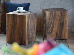 Block / Pouf en bois