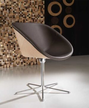 Hibiscus / Fauteuil Lounge en cuir