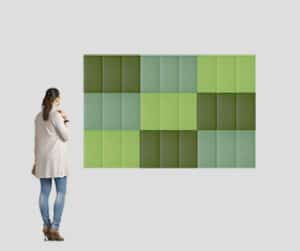 Ecodesk Surface Square / Panneau acoustique mural 40 x 60 cm Set de 9