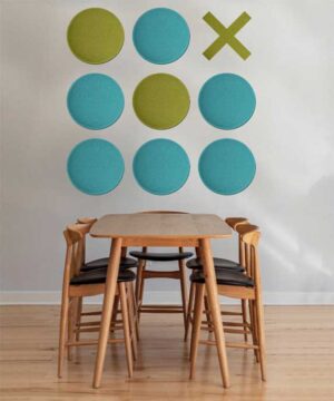 Ecobubble / Panneau acoustique rond 56 cm mur et plafond Set de 6