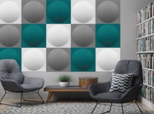 Ecoround / Panneau acoustique rond mur et plafond 60 X 60 cm Set de 2