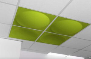 Ecoround / Panneau acoustique Spécial faux plafond 60 X 60 cm Set de 2