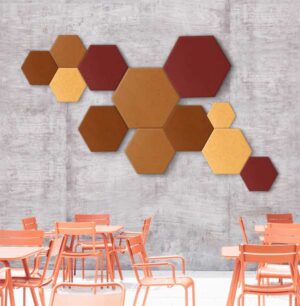 T-Frame / Panneau acoustique mural Hexagone