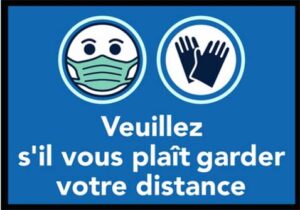 Gardez vos distances / Tapis anti-salissures