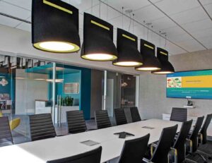 Buzzispace BuzziBell / Suspension acoustique avec LED