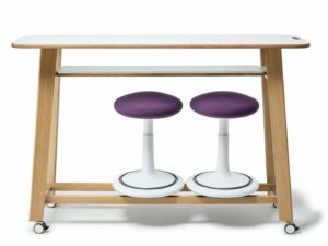 Ongo Meet / Table de réunion haute mobile H110 x L150 cm