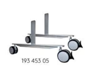Alumi / Jeu de 2 pieds sur roulettes pour cloison acoustique
