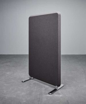 Domo / Cloison de séparation acoustique pied aluminium poli