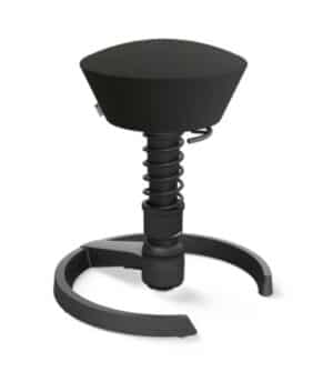 Aeris Swopper / Tabouret ergonomique similicuir Noir