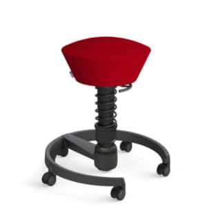 Aeris Swopper / Tabouret ergonomique à roulettes Tissu Microfibre