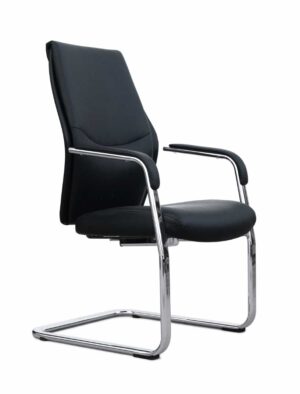 Vic / Fauteuil visiteur en cuir