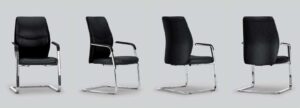 Vic / Fauteuil visiteur en cuir