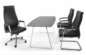 Deluxe / Fauteuil visiteur en cuir