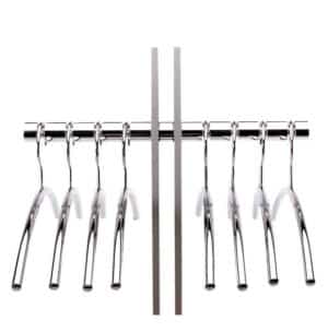 Chrome cascando / Cintres chromés x 8