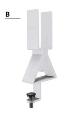 Between / Pince étau écran frontal pour bureau double