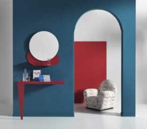Nuvola Meme Design / Miroir mural avec tablette