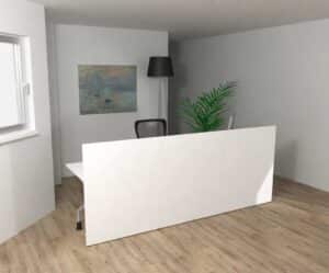 Lithos Dellarovere / Bureau d'accueil droit L270 cm