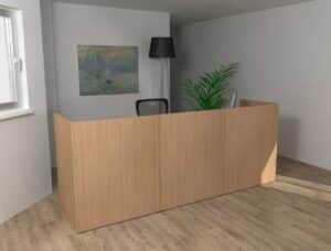 Lithos Dellarovere / Banque d'accueil droite L270 cm
