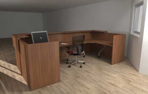 Lithos Dellarovere / Banque d'accueil 2 retours