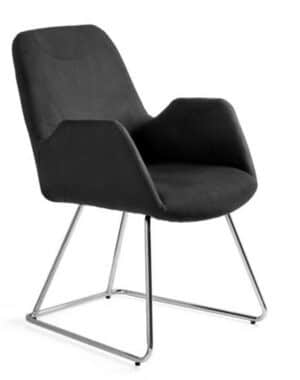 City / Chaise  de réunion avec accoudoirs