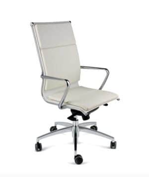 Alia Moving / Fauteuil de direction en cuir dossier haut